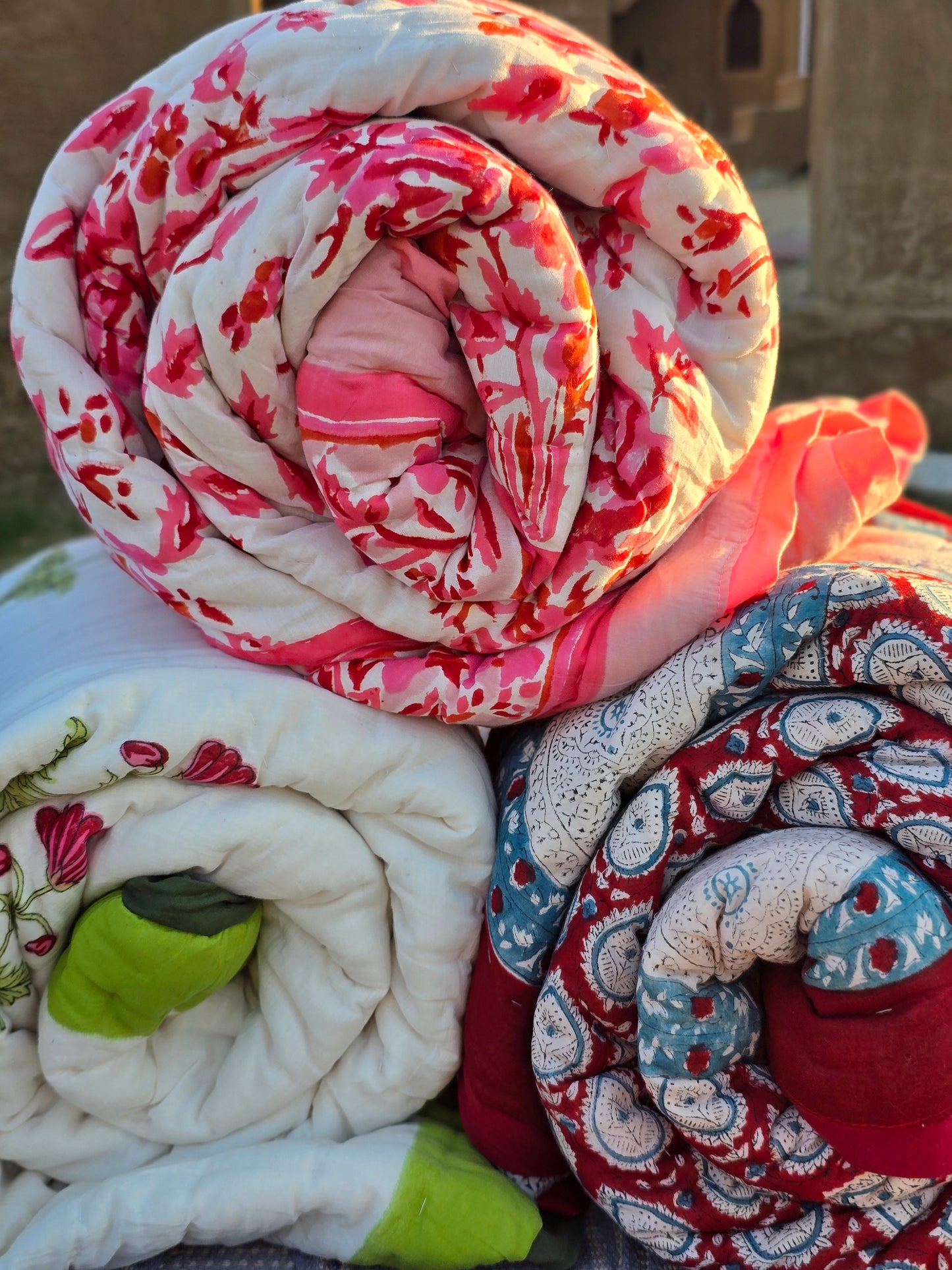 Jodha Pink Baby Blanket